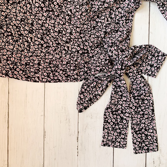 NWOT 1. State Ditsy Floral Wrap Top Size Small - Picture 6 of 10